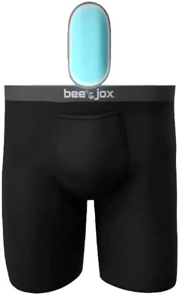 Vasectomy Underwear, Medium, BeeJox Boxer Briefs w/Jockstrap-style Hammock,  2-pack 