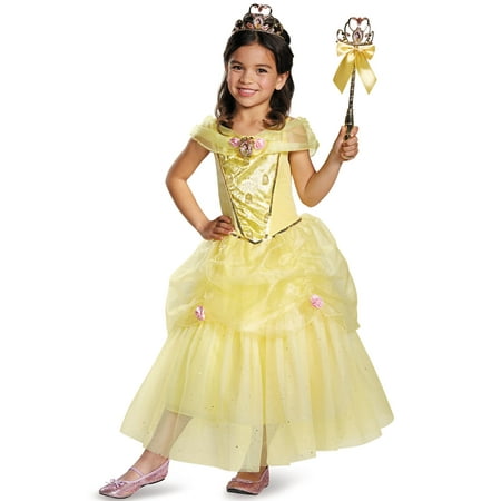 Disney Beauty and the Beast Belle Deluxe Sparkle Toddler Halloween (Best Disney Family Halloween Costumes)