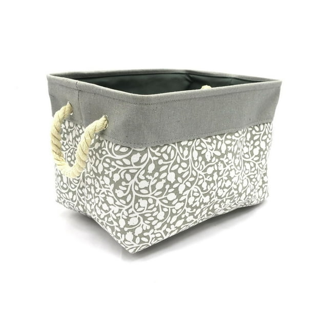 Hometrends Printed Fabric Basket Small