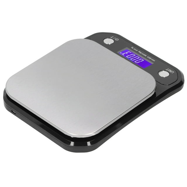 High-Accuracy Digital Scale Non-slip Pad Portable Electronic Kitchen Scale Food Measuring Weight Tool G/lb/oz