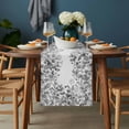 thumbnail image 2 of Grey Eucalyptus Leaves Table Runner - 36 Inch Long, Kitchen Dining Table Runner Dresser Scarves, Spring Summer Botanical Farmhouse Decor for Coffee Tables Wedding Party Banquet, 2 of 8