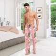 thumbnail image 6 of FORMRS Mens Pajama Pants with Pockets Sleepwear Lounge Bottoms Sizes S-2XL, Pink Christmas House, 6 of 7
