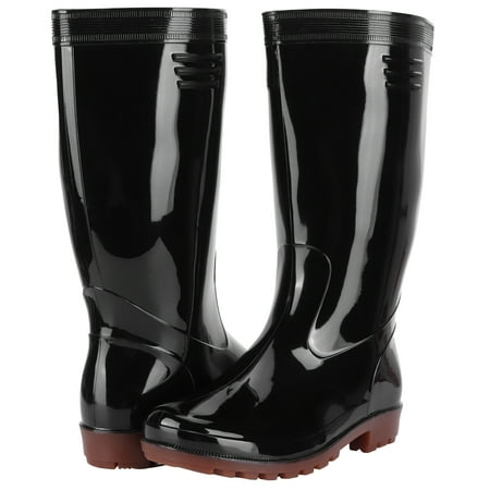 

Rain Shoes Durable Waterproof Rain Boots Alkali Resistance Professional For Gardens Farmland Black