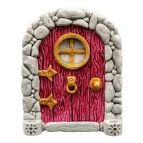 Enchanted Mini Fairy Door for Tree - 3D Handcrafted Fairy Garden Accessory, Whimsical Tiny House Door for Bonsai, Terrariums & Outdoor Fairy Tale Decor