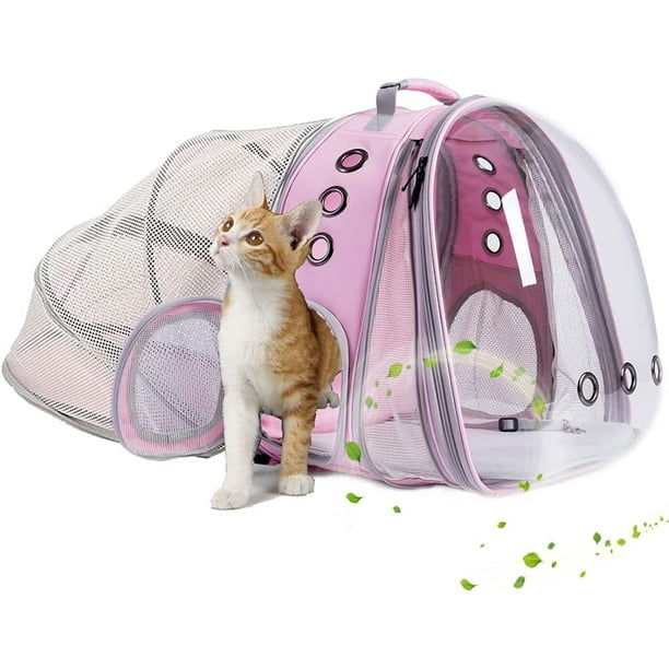 Expandable Cat Backpack Straps Holds Up to 20 lbs Space Capsule