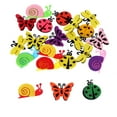 thumbnail image 4 of 300PCS Felt Embellishment Creative Assorted Type Craft DIY Felt Flowers for Kids, 4 of 10