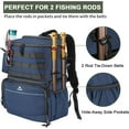 thumbnail image 6 of MATEIN Fishing Backpack Tackle Box, Water Resistant Fishing Storage Bag with Rod Holders & Cooler, Fishing Gear Gifts for Men, 6 of 9