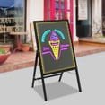 thumbnail image 3 of LED Modern Rectangular Message Writing Board Menu Board Black for Bar Restaurant with Remote Control, 3 of 20