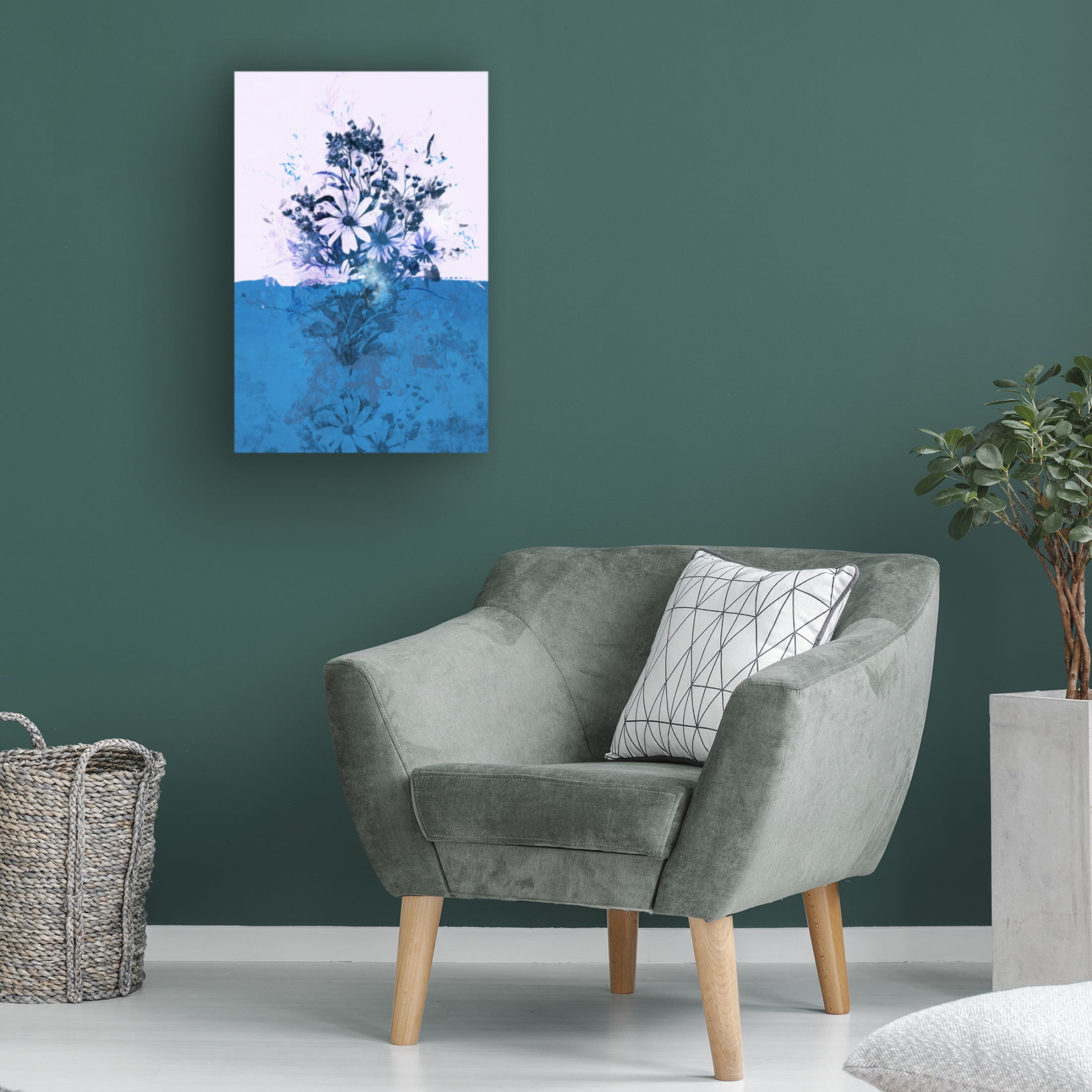 Canvas Wall Art - Teis Albers 'Florage 1' Wall Art for Living Room, Bedroom, or Office Décor by Trademark Fine Art - 22 x 32 Inches
