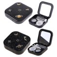 thumbnail image 2 of Stars Moon Contact Lens Case For Women With Mirror Kit Holder Portable Contact Lenses Box Black, 2 of 5