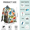 thumbnail image 6 of Cute Dinosaur Pattern Backpack Backpack for School,Cute School Bag,Schoolbag with Adjustable Shoulder Straps & Padded Back,13.8"x11.4"x6", 6 of 6
