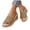 Beige, variant on Women's Colorful Woven Wedge Sandal Espadrilles Open Toe Platform Mules Stylish Lightweight Dress Slides Beige Size 7
