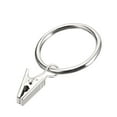 thumbnail image 4 of Uxcell 1" Inner Dia Curtain Clip Rings Metal Chrome Plated 10 Pack, 4 of 6