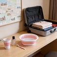 thumbnail image 5 of HAHUT Multipurpose Collapsible Wash Basin, Small Portable Foldable Dish Tub, Space Saving for Dishing, Fruit, Camping, RV, Laundry (Pink), 5 of 7