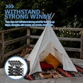 thumbnail image 2 of DINHEAROM 8 Set Tent Windproof Black Plastic for Tarp Canopy Rain Cover Cover Adjustable, 2 of 8