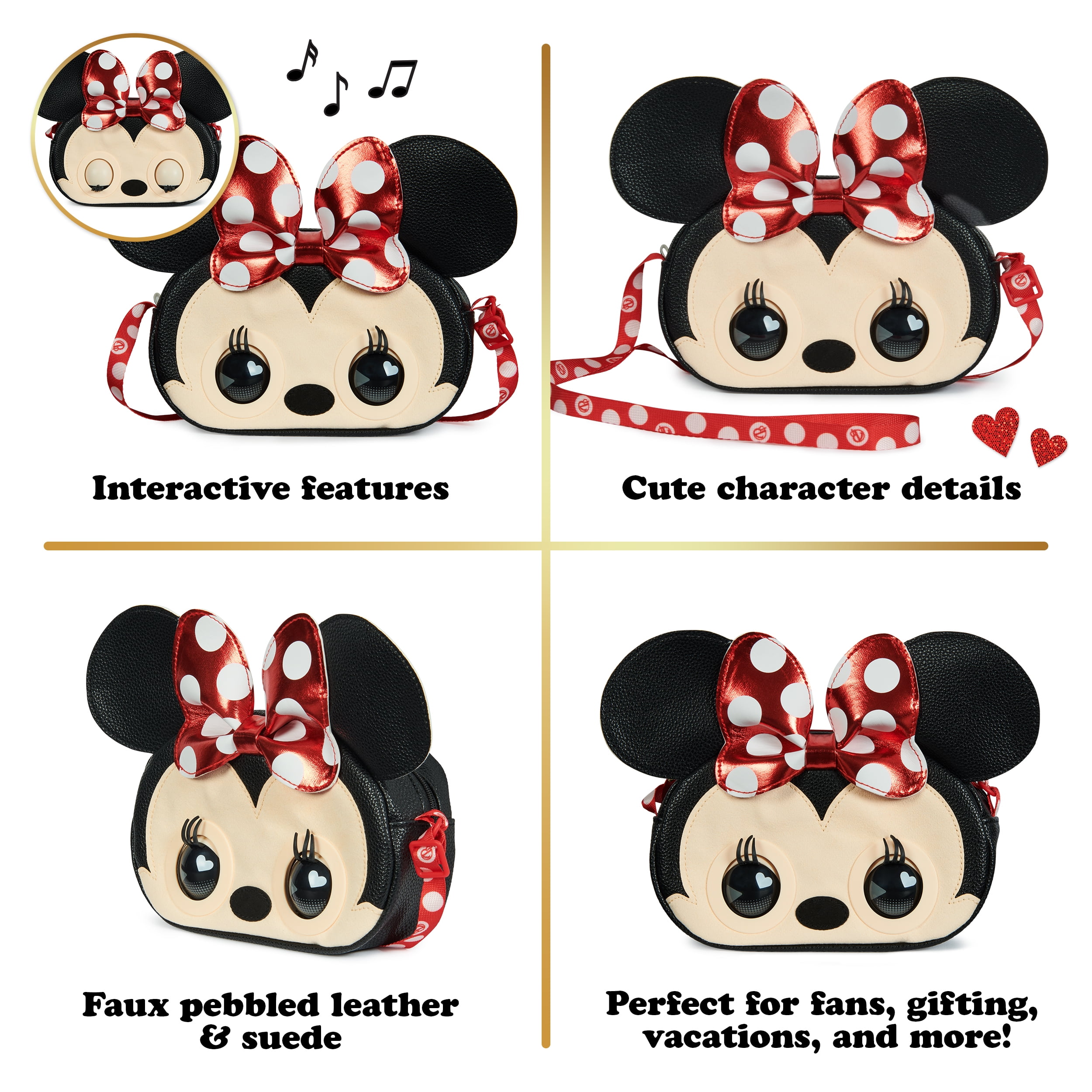  Purse Pets, Disney Minnie Mouse Officially Licensed Interactive  Pet Toy & Kids Purse, 30+ Sounds & Reactions, Girls Crossbody Bag, Trendy  Tween Gifts : Home & Kitchen