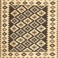 thumbnail image 1 of Ahgly Company Machine Washable Indoor Square Contemporary Red Brown Area Rugs, 7' Square, 1 of 7