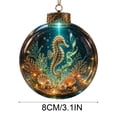 thumbnail image 7 of suore Christmas Tree Decor, 3.1in Christmas Ball Ornaments, Underwater Sea Organism Hanging Baubles, Christmas Ball for Nautical Style Xmas Tree Home Indoor Decor, Christmas Gifts, 7 of 7