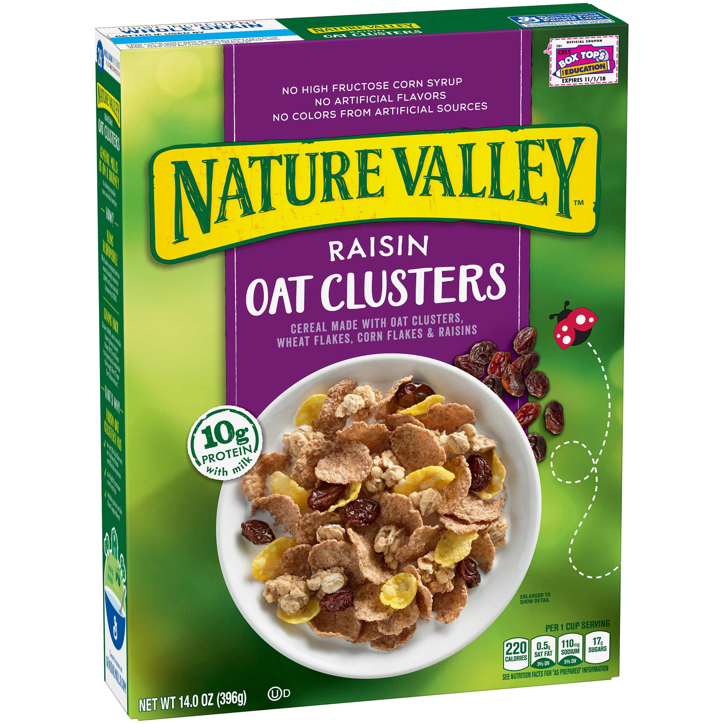 Nature Valley Raisin Oat Clusters Cereal 14 oz. Box