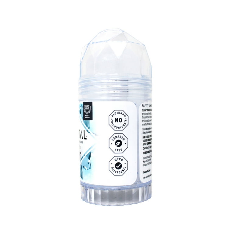 Crystal Body Mineral Deodorant Stick, Unisex, Unscented, 4.25 oz