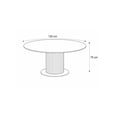 thumbnail image 2 of Mesa de Comedor Sávia Stone Negro con Base Nogal | Mesa Moderna para Comedor y Cocina, 2 of 2