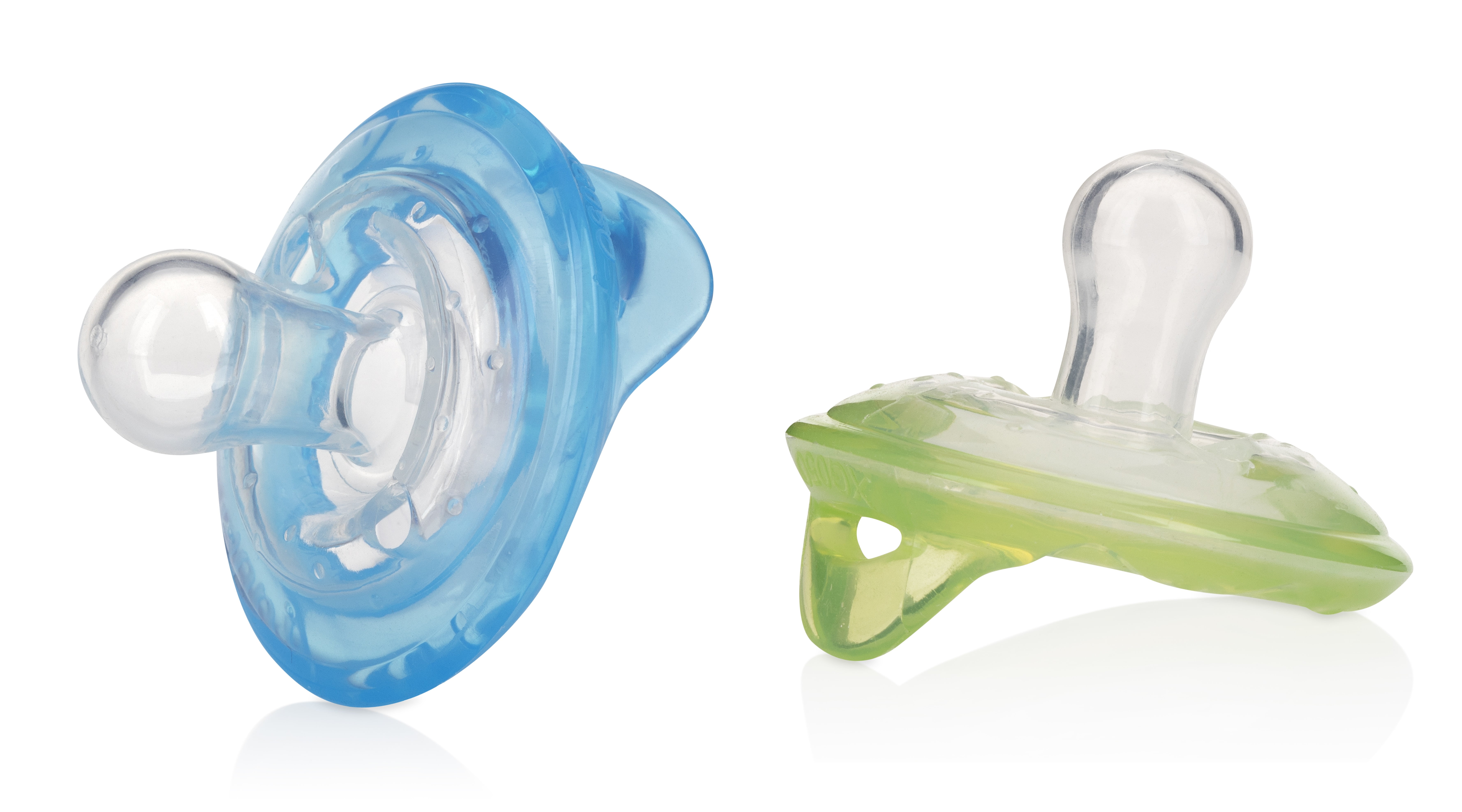 Nuby 2-Pack Natural Flex Silicone Pacifier Size 0-6 Months 