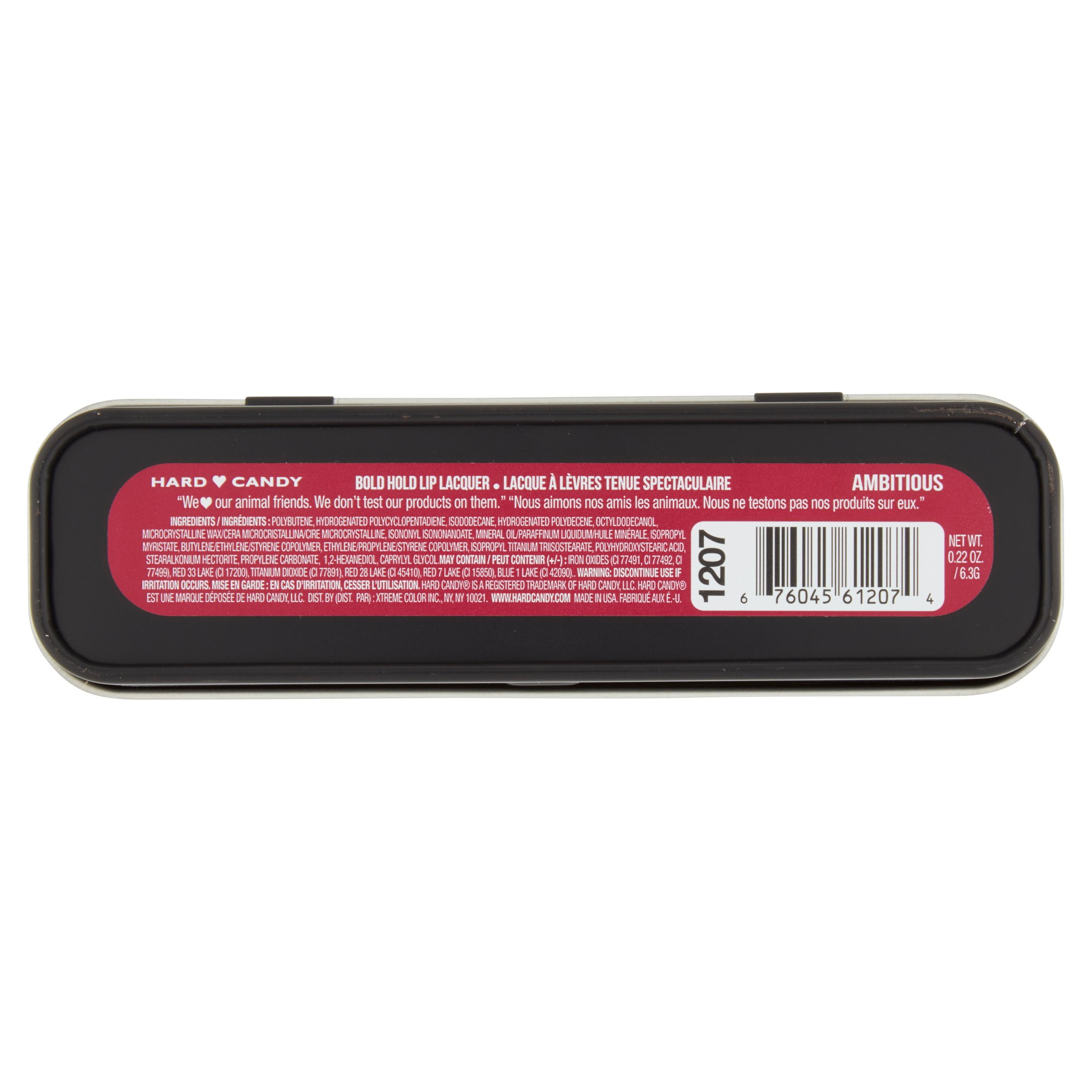 Hard Candy Wet Ever Bold Hold Lip Lacquer Tin, 1207 Ambitious, .23 oz