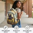 thumbnail image 4 of Psesaysky Sunflower Horse School Bag with Lightweight, Large Capacity with Adjustable Strap 17" Casual Daypack for Elementary School Travel, 4 of 10