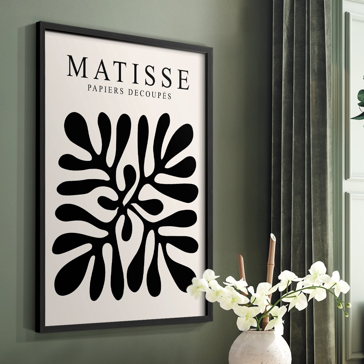 Matisse CXLIII Framed Print in Black Solid Wood 8 x 10 Framed Print