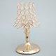 thumbnail image 3 of Candelabro de cristal cilíndrico dorado con cuentas para velas de té, luz ambiental 6 L, 3 of 9