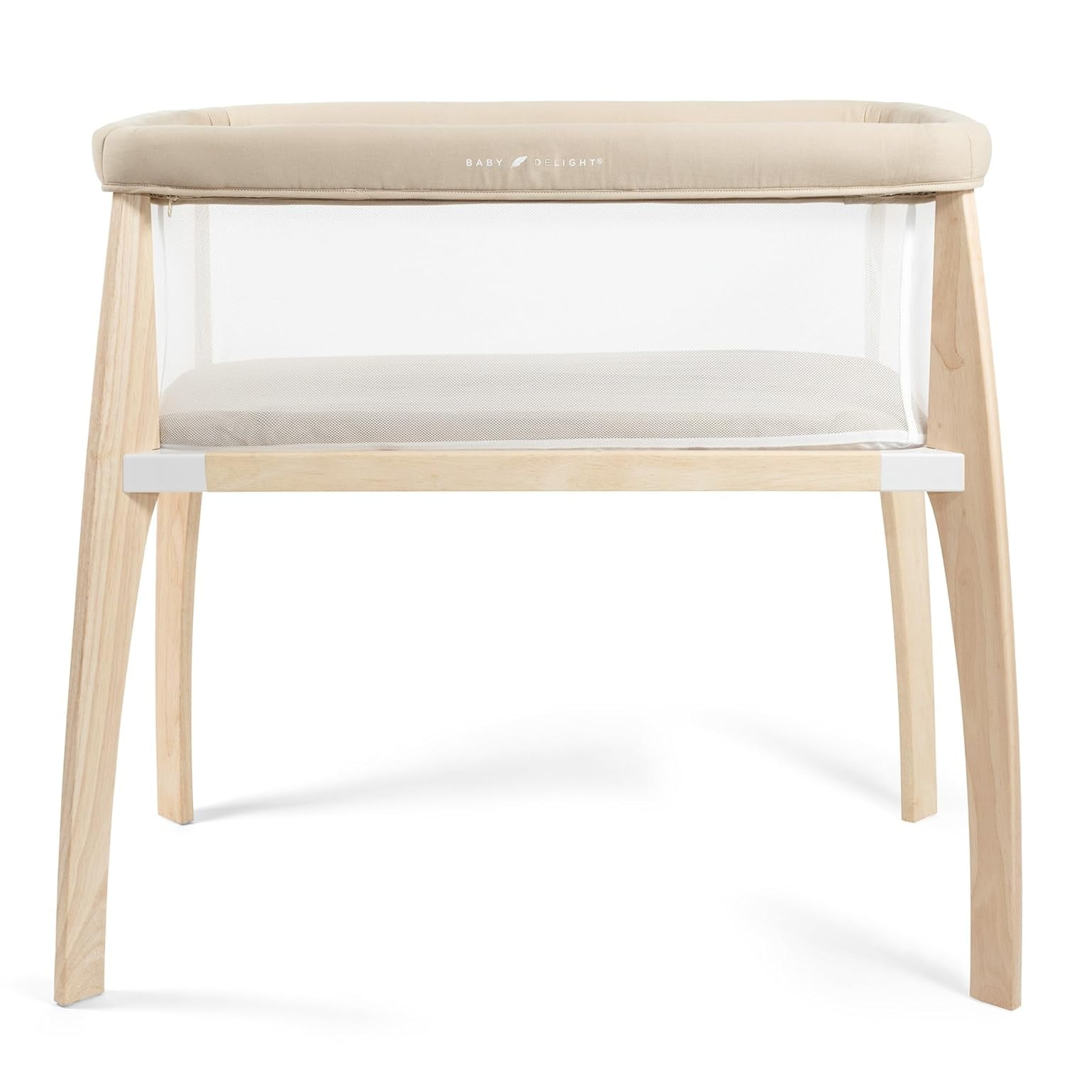 Baby Delight Heirloom Willow Wood Infant Bassinet, Organic Oat