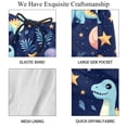 thumbnail image 4 of luoweisi Men's Beach Shorts Quick Dry Swim Trunks with Mesh Lining Cartoon Dinosaur L, 4 of 5