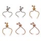 thumbnail image 2 of Minnieouse Anillo de acero inoxidable Decoración personalizada Anillos ajustables Joyas decorativas para boda Fiesta de compromiso Festival Ropa, zapatos y accesorios Miscelánea Oro rosa 4.5 cm Minnieouse AP016087-05, 2 of 6