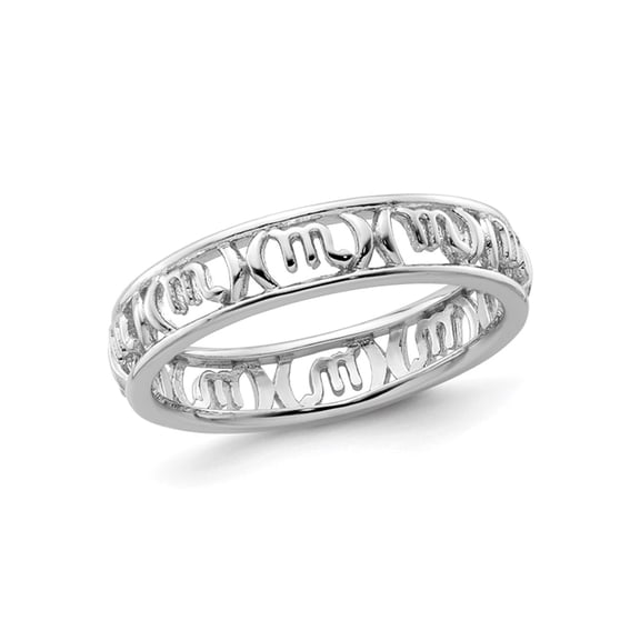 Gem & Harmony Sterling Silver Scorpio Zodiac Astrology Ring Band for Women