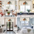 thumbnail image 5 of It's Fall Y'all Farmhouse Short Window Curtain Valances, Thanksgiving Pumpkin Sunflower Beige Rod Pocket Kitchen Valances for Living Room Bedroom Bathroom Cafe 42" x 12", 5 of 8