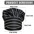 thumbnail image 3 of Texaio Apron Sleeve Hair Elastic Women Men Pleated Work Cap Kitchen Cooking Hat Kitchenware, 3 of 8