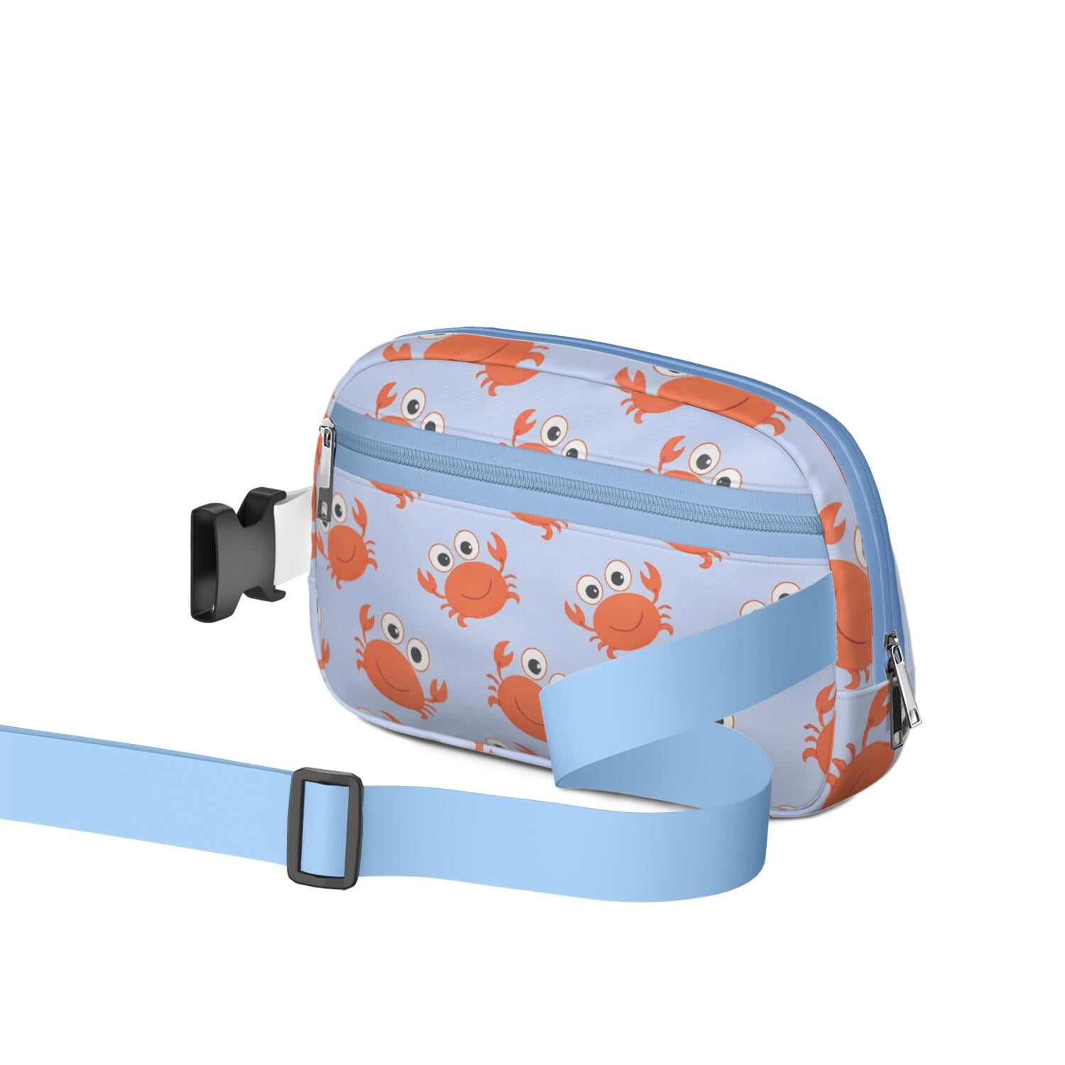 Waist Bag Fashion Waist Packs Bag with Adjustable Strap Marine Adorable Crab HandsFree Running Belt for Jogging for Travel Daily Leisure