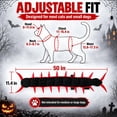 thumbnail image 3 of Centipede Cat Costume 3D Halloween Cosplay Outfit ,Polyester Fabric Forms A Bold Segmented Crawler Look For Felines At Parties Photos And Seasonal Dress Up(Red), 3 of 7