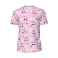 thumbnail image 5 of Wukai Rabbit Face Print Men's Short-Sleeved Mesh T-Shirt,Quick-Dry Short Sleeve Workout T-Shirt-Large, 5 of 8