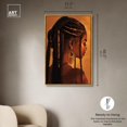 thumbnail image 5 of Crowned in Braids Canvas Ebony Portrait Art by Art Remedy, Gold Frame, 30" x 45", 5 of 7