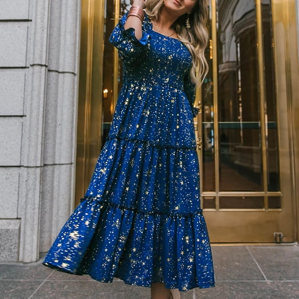 sachin and babi light blue dress Fashion Women Evening Maxi Dress with Chiffon Factory Wholesale Summer Sexy Party  Dresses for Ladies - Ladies Dress and Sexy Dresses price main image 1