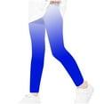 thumbnail image 3 of Juslio Girls Pants Casual Unisex Child Printed High Waist Stretchy Soft Tights Kids Summer Leggings for School Wearing Blue, 3 of 6