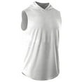 thumbnail image 4 of Mens Muscle Sleeveless Workout Hoodie Shirts Summer Casual Athletic Fitness Hooded Gym Tank Tops for Man, 4 of 5