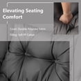 thumbnail image 6 of Gymax Lazy Sofa Chair Accent Leisure Armchair with Folding Footrest & Storage Pocket Grey, 6 of 10