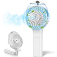 thumbnail image 1 of Ventilador nebulizador portátil MORECORE 180°, plegable con rociador, 1 of 6