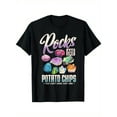 thumbnail image 1 of Men's Funny Rock Collector T-Shirt - "Rocks Are Like Potato Chips" Design, 100% Cotton, Short Sleeve, Round Neck, Vibrant Mineral Print, Casual & Comfortable Fit, Sizes S to 3XL, 1 of 6