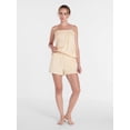thumbnail image 3 of Joyspun Women's Woven Poplin Sleep Shorts, 3'' Inseam, Sizes XS-3X, 3 of 5