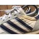 thumbnail image 3 of VTG Adi-das INDOOR COURT II 3 stripes SUEDE FABRIC SNEAKERS Uk 6.5 US 7, 3 of 6
