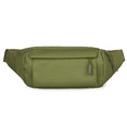 thumbnail image 1 of Riñonera cruzada para hombre y mujer, bolso de cintura grande para entrenamiento al aire libre, viajes, correr de forma informal., 1 of 5