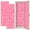 Color 1, variant on Pink 2 Pcs School Locker Magnetic Wallpaper 12" x 36" hearts Simple chaotic light pink heart shapes pink Reusable Removable Locker Accessories Back to School Supplies